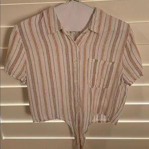 Short sleeve striped tee